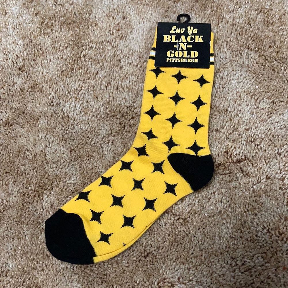 Brand New Pittsburgh Steelers Socks